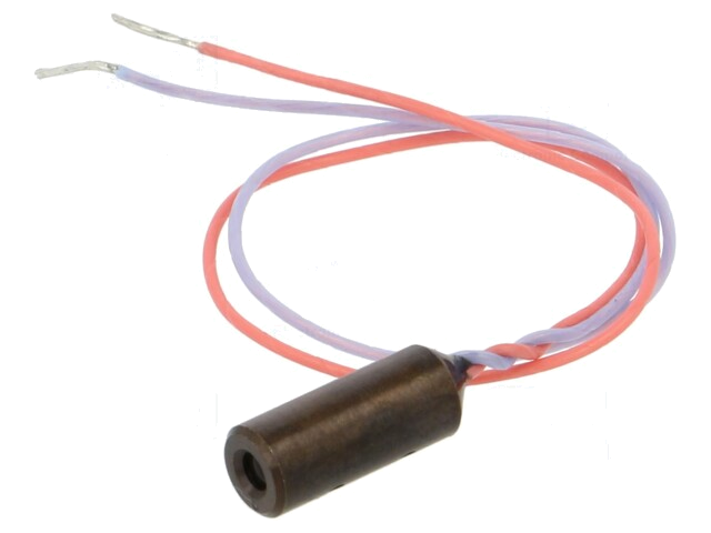 Module: laser; 1mW; rood; punt; 650nm; 2,7÷3,3VDC; 10÷35mA Module: laser; 1mW; rood; punt; 650nm; 2,7÷3,3VDC; 10÷35mA